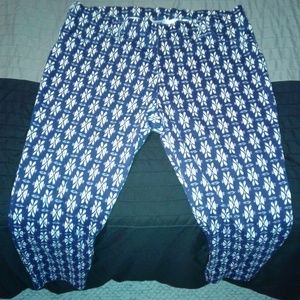 Two pair of patterned pants